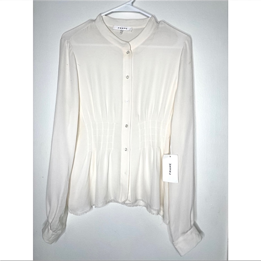 Frame blouse large NWT 100% silk